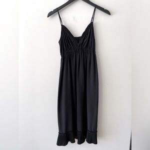 TWELFTH STREET BY CYNTHIA VINCENT PLEATED CAMI TANK DRESS in Black